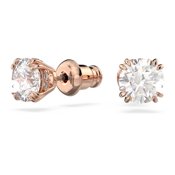Swarovski Stilla rose gold stud earrings - Picture 8 of 9